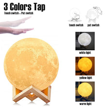 Load image into Gallery viewer, 3D Moon Lamp